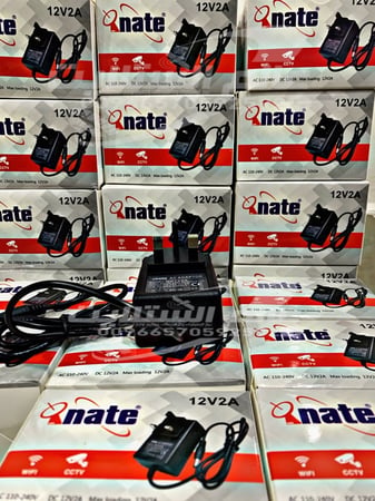 محول كهرباء قابس ثلاثي 12 فولت 2 امبير 12V 2A three-prong power adapter
