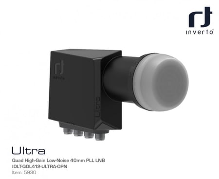 لاقط انفيرتو بلاك الترا الجديد 4 مخارج Ultra Quad High-Gain Low-Noise 40mm PLL LNB