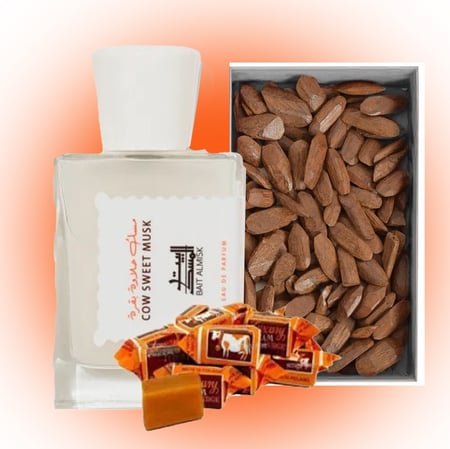 مسك حلاوة بقرة + 50 جرام عود مروكي