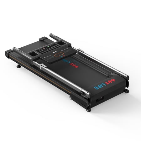سير كهربائي منزلي AM-J6 – محرك 1.75 حصان – سرعة حتى 12 كم/س – ميل حتى 15% – شاشة LED – شحن لاسلكي – بلوتوث – تخزين رأسي – يتحمل 120 كجم