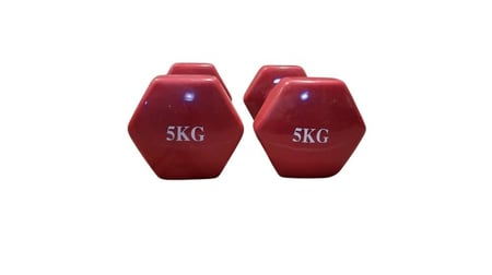 دمبل اثقال ملبس 5 كيلو