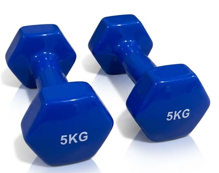 دمبل اثقال ملبس 5 كيلو