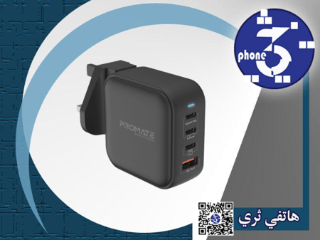 شاحن GaNPort4-100PD صغير الحجم، يوفر توصيل طاقة بقوة 100 واط بتقنية GaNFast مع كيبل