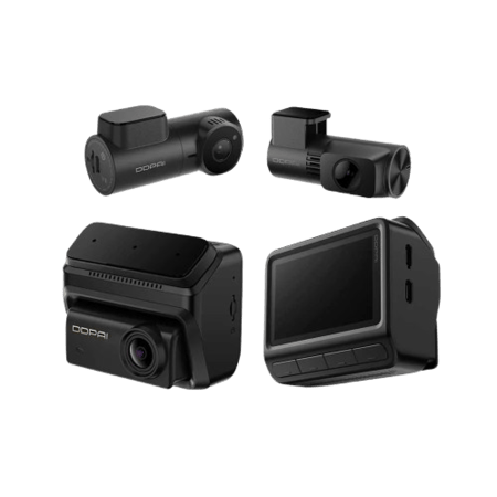 داش كام DDPAi Z90 كاميرا امامية 4K وداخلية 3K وخلفية 2K تدعم GPS