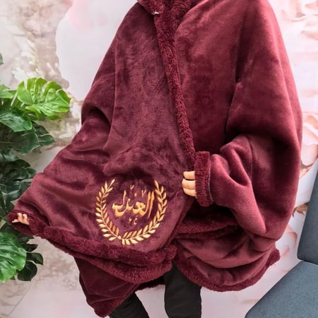 شال شتوي بـ طاقيه