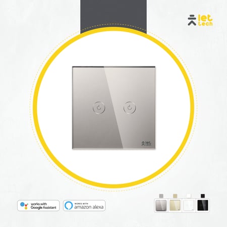 مفتاح انارة ذكي ( ثنائي ) واي فاي / زيجبي