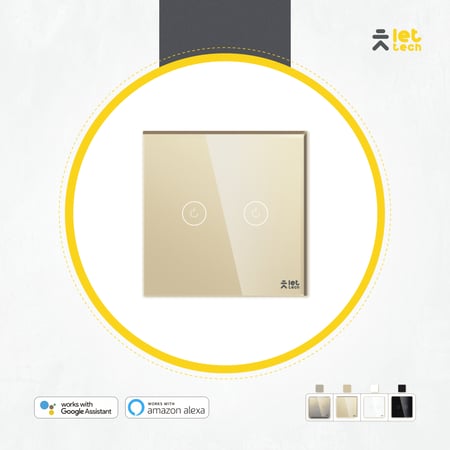 مفتاح انارة ذكي ( ثنائي ) واي فاي / زيجبي