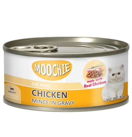موتشي الدجاج مع المرق 85 جرام moochie Mince Topping chicken in Gravy