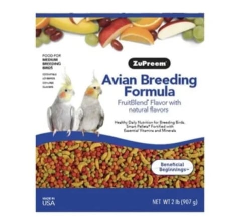 طعام من مزيج فواكه لتربية الطيور زوبريم لطيور الكروان والروز