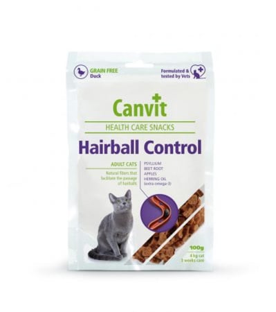 كانفيت مكافآت قطط علاجية للتخلص من كرات الشعر Canvit Health Care Hairb