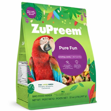 زوبريم فان غذاء طيور المكاو والببغاوات الكبيرة zupreem اكل طيور ممتاز
