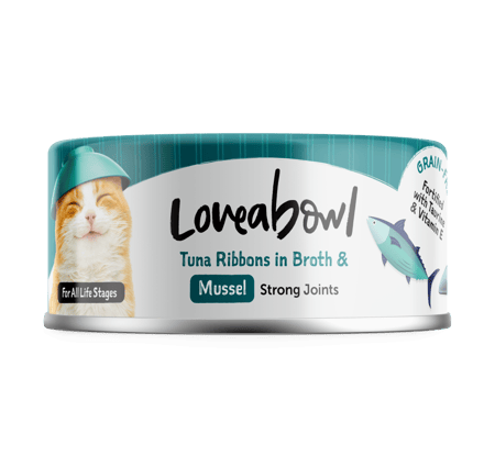 لاف أباول شرايح التونا في المرق مع المحار  Loveabowl Tuna Ribbons in B