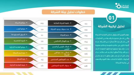 تحليل بيئة الشركة  الشامل
