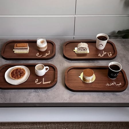 صواني تقديم خشبيه