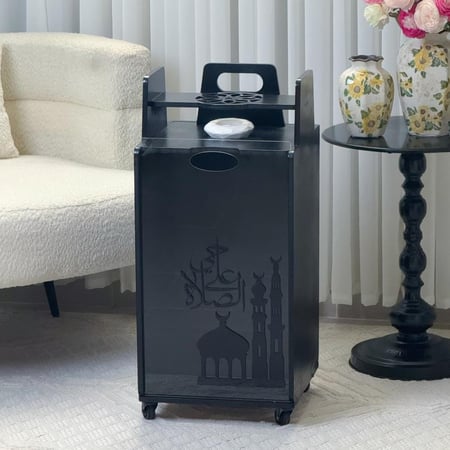 منظم سجاد ومبخرة (كفرات)  - أسود