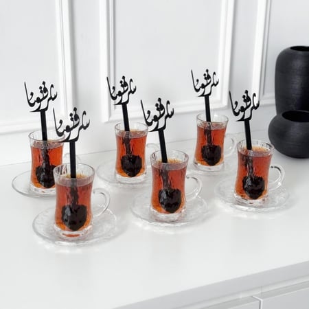 6 ملاعق شرفتونا أسود