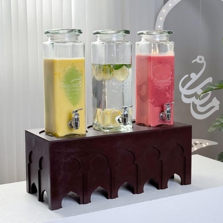 ميني طاولة تقديم بني