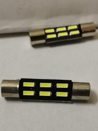 لمبات LED للشماسات متوفر مقاس 28mm و 31mm.متوفر لون 6000k و  4000k  و 3000k.