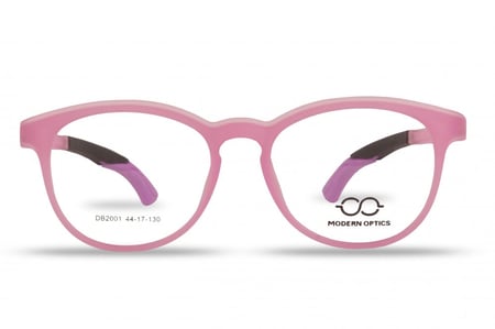 نظارة اطفال طبيه من البلاستيك لون وردي رقم الموديل  2001C4