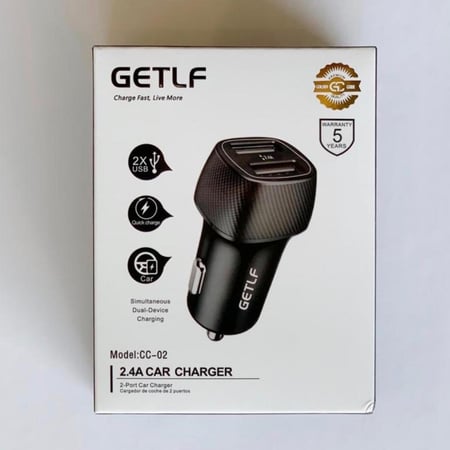 جيتلف _ شاحن سيارة بمخرجين.