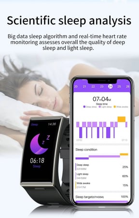 ساعة ذكية رياضية بشاشة ملونة كبيرة 1.9 بوصة من ليمفو