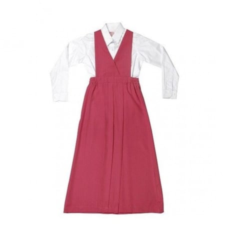 مريول ابتدائي وردي مقاس 26-34 موديل 14