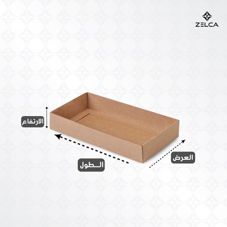 علب كرافت مع غطاء بنافذة منفصل