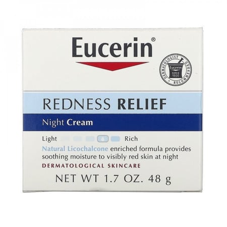 Eucerin, كريم الليل، للعناية بالبشرة وأمراض الجلد، (48 جم)