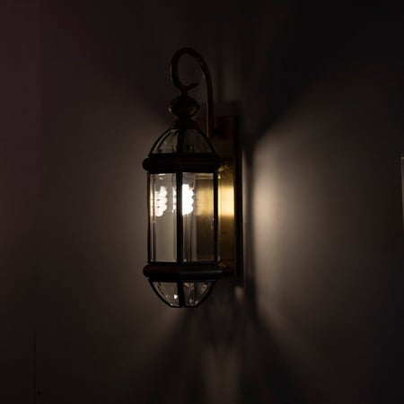 فانوس سور نحاسي راقي معين صغير