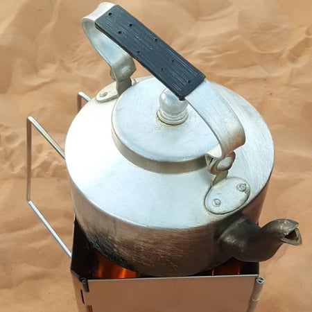 مشب فحم وحطب