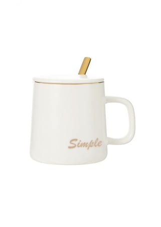 كوب سيراميك بسيط 370 مل