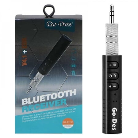 وصلة بلوتوث لمنفذ AUX مطورة بجودة عالي من Go-Des