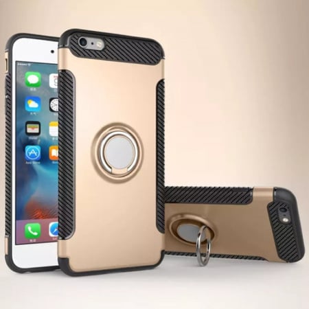 جراب أيفون7  وأيفون8 (غطاء حماية ) مناسب لجوالات  أيفون7  وأيفون8 مع مسكة خاتم 360 ْ  وحلقة معدنية للمغناطيس