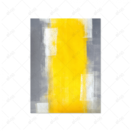 لوحات فن تجريدي خليط من الالوان الاسود و الاصفر و الابيض