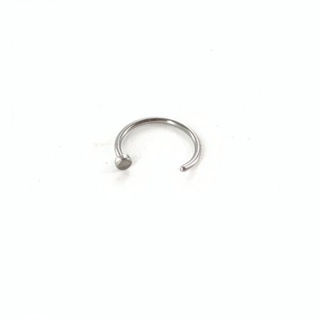 20g Silver Hoop Flat Disc
