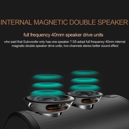 سبيكر وباور بانك من ZEALOT موديل S8