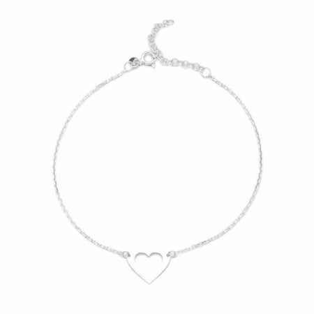 خلخال للقدم من  مجموعة Nafees   على شكل قلب تزين قدمك  -من مجموعة نفيس هدايا مجوهرات هدية نسائية فاخرة 007