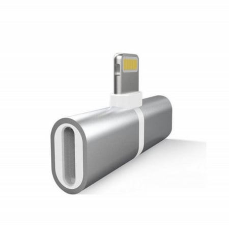 وصلة الايفون 2 في 1 | مدخل سماعة والشاحن معاً