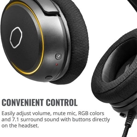 سماعة العاب MH650 USB RGB من شركة كولر ماستر