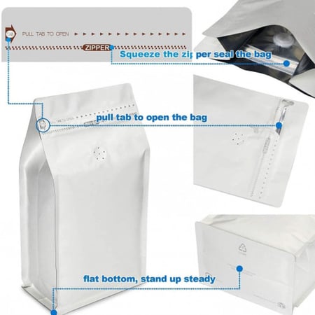 اكياس قهوة ابيض