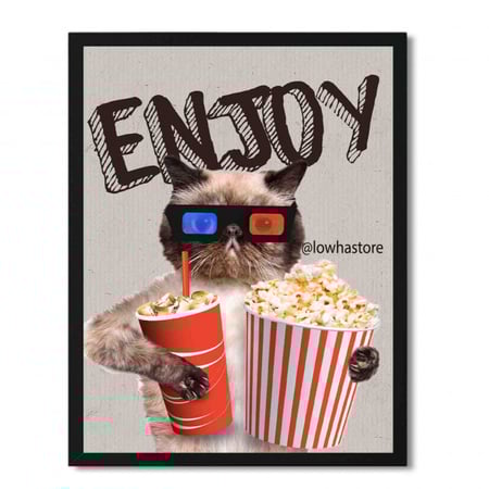 لوحة Enjoy تصميم جذاب وعبارات على لوحات بنص enjoy لعشاق الديكور الفخم