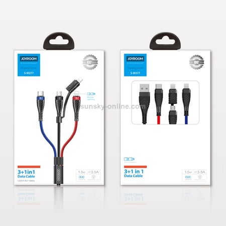 كابل شاحن جوروم SM-M377 4 IN 1