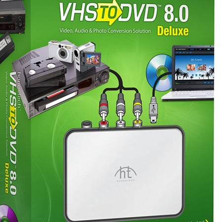 محول أشرطة الفديو القديمة إلى سي دي VHS to DVD 8.0 Deluxe