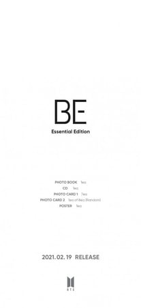 BE (Essential Edition)BTS + POSTER