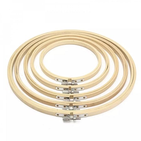 طارات تطريز خشب البامبو