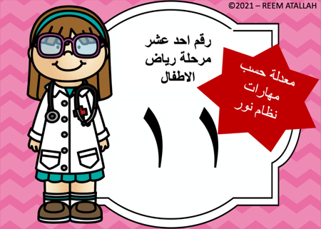 عرض بوربوينت للاطفال عن الارقام جاهز مميز لرقم 11