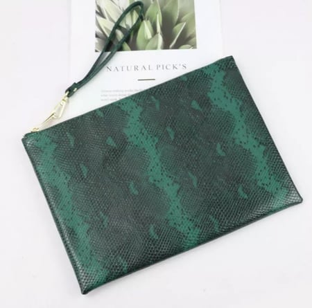 باوتش اخضر جلد ثعبان | حجم وسط