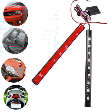 اضائة ليد متعددة الالوان لمقاعد السيارة مع ريمونت وحساس موسيقى