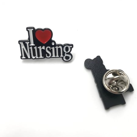I Love Nursing Brooch
