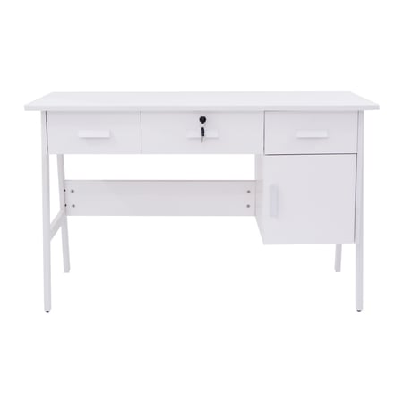 مكتب كاما 120 سم ابيض  9607-120-W